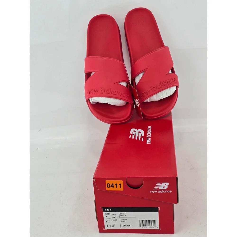 New Balance 200 N Slide Sandals Mens 9 Womens 11 Red SUF20SB1 -New